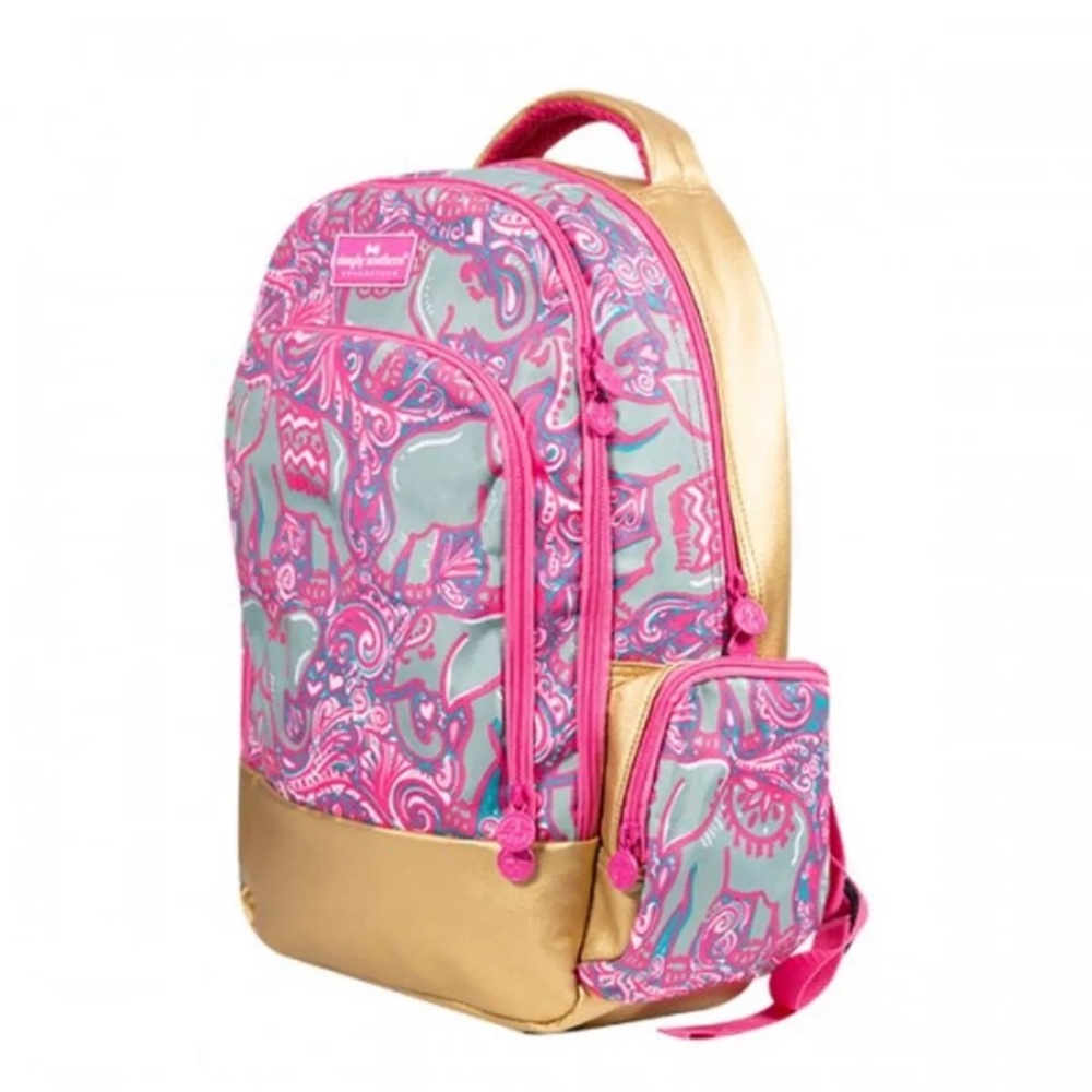 NWT Ringling Collection Mom Girls School Backpack Simply Southern Pink Elephants